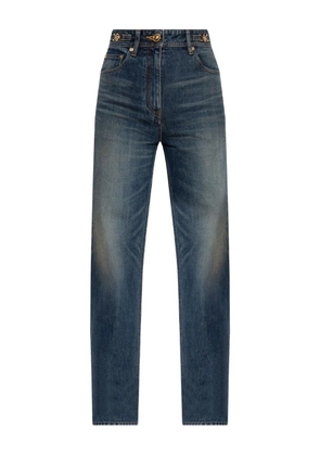 Versace plaque-detailed jeans - Blue