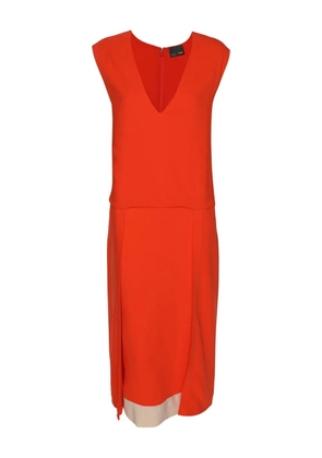 Fendi Pre-Owned V-neck midi dress - Orange