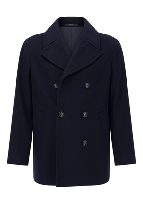 Boggi Milano button-up peacoat - Blue