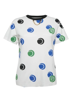 Louis Vuitton Pre-Owned tennis ball-print T-shirt - White