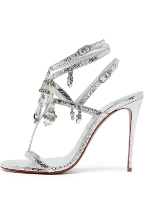 Christian Louboutin Pre-Owned 110mm Bombina Pampila sandals - Silver