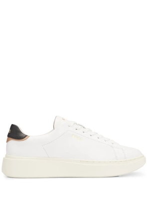 BOSS logo-debossed sneakers - White