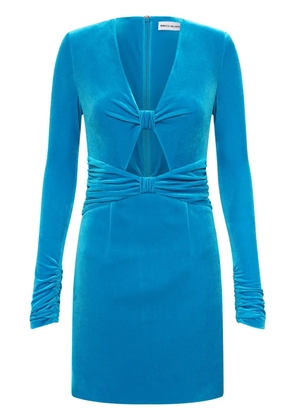 Rebecca Vallance Bernadette cut-out velvet minidress - Blue