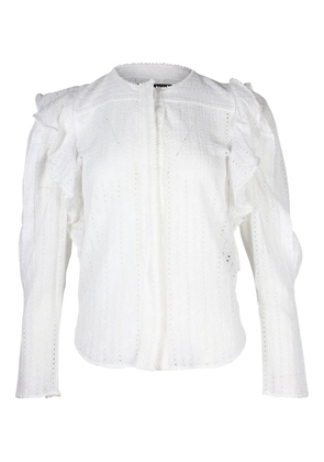 Isabel Marant Vintage eyelet ruffled blouse - White