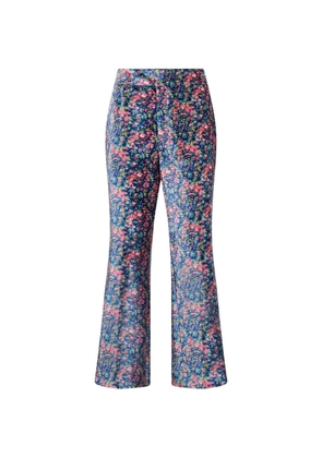 Philosophy Di Lorenzo Serafini floral-print trousers - Blue