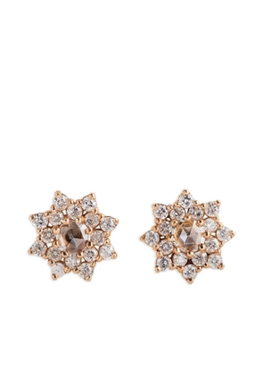 Parulina 18K rose gold Sherzade diamond earrings - Pink