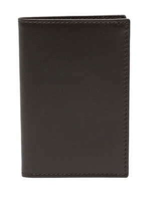 Comme Des Garçons Wallet logo-stamp leather wallet - Brown