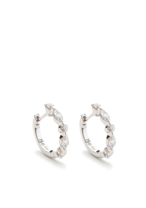 We by WHITEbIRD 18K white gold diamond earrings - Silver