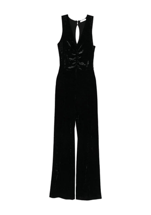 Patrizia Pepe velvet jumpsuit - Black