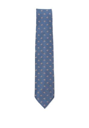 Barba paisley-pattern tie - Blue