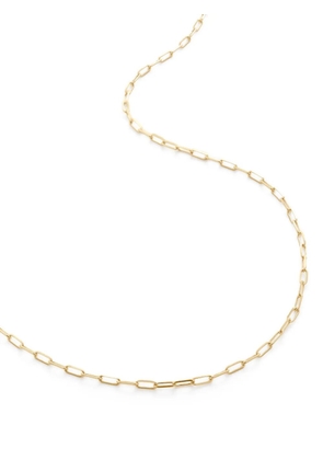 Monica Vinader 14kt yellow gold mini Paperclip chain necklace