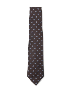 Barba paisley-print tie - Brown
