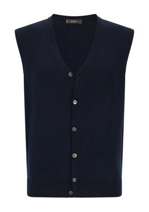 Boggi Milano wool buttoned vest - Blue