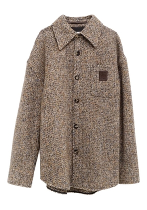 LOEWE button-fastening shirt jacket - Brown
