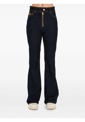 AMIRI gold-zip flared jeans - Blue