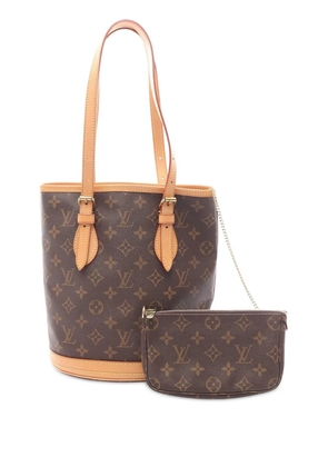 Louis Vuitton Pre-Owned 2002 Monogram PM bucket bag - Brown