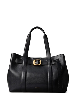 Calvin Klein buckle-detail tote bag - Black