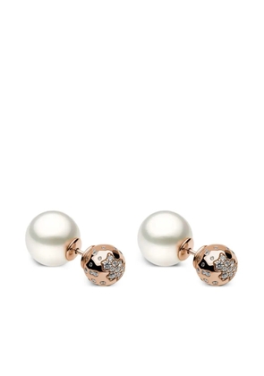 Yoko London pearl-detailing earrings - Pink