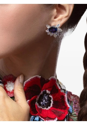 Fantasia by Deserio sapphire cluster earrings - Blue