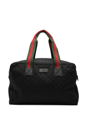 Gucci Pre-Owned 2000-2015 GG Canvas Web travel bag - Black