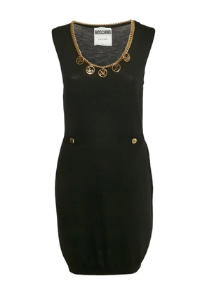 Moschino Pre-Owned embellished-neckline mini Dress - Black
