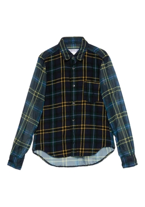 Comme Des Garçons Pre-Owned plaid-pattern shirt - Blue