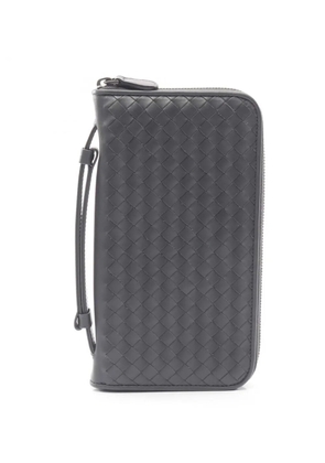 Bottega Veneta Pre-Owned 2012-2025 Nappa Intrecciato Zip Wallet long wallets - Grey