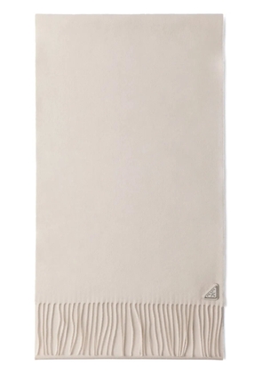 Prada fringed scarf - Neutrals