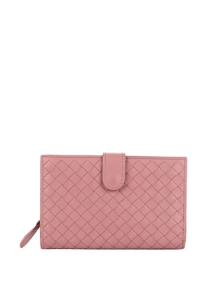 Bottega Veneta Pre-Owned woven wallet - Pink
