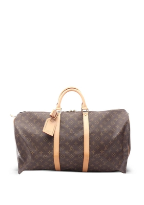 Louis Vuitton Pre-Owned 2001 Monogram Keepall 55 travel bag - Brown