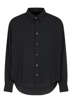 AMI Paris embroidered-logo shirt - Black