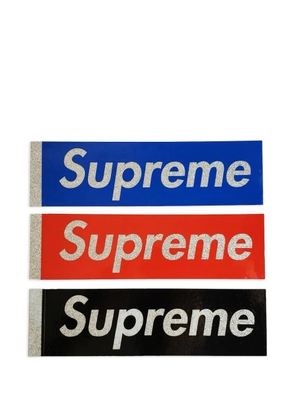Supreme logo sticker set (set of three) - Blue