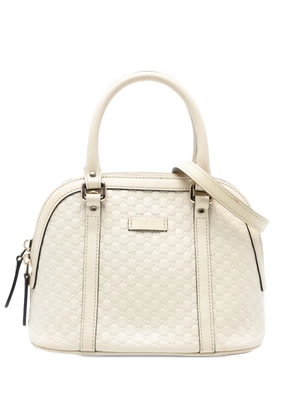 Gucci Pre-Owned 2016-2025 Mini Microguccissima Dome satchel - White