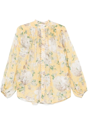 ZIMMERMANN acacia scallop shirt - Yellow