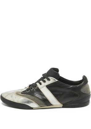 Christian Dior Pre-Owned leather lace-up sneakers - Black