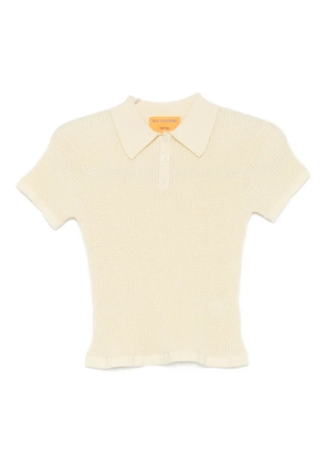 Guest In Residence shrunken-effect polo top - Yellow