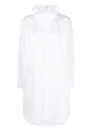 Comme Des Garçons Comme Des Garçons ruffled-collar poplin shirt - White