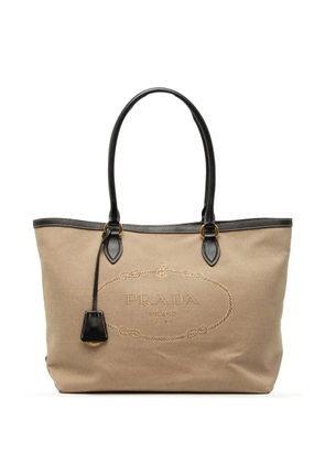 Prada Pre-Owned 2013-2025 Canvas Canapa Logo tote bag - Brown