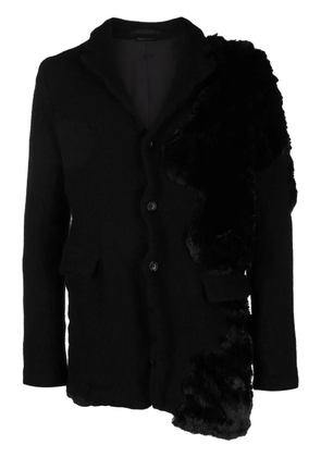 Comme des Garçons Homme Plus panelled single-breasted blazer - Black