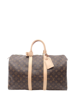 Louis Vuitton Pre-Owned 2015 Monogram Keepall 45 travel bag - Brown