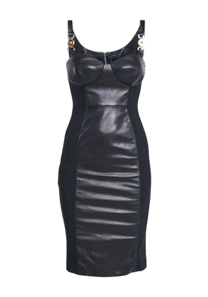 Versace Pre-Owned leather dress - Black