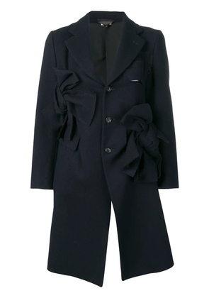 Comme Des Garçons Pre-Owned bow detailed coat - Blue