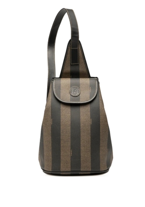 Fendi Pre-Owned 20th Century Pequin Coated Canvas Sling Bag crossbody bag - Brown