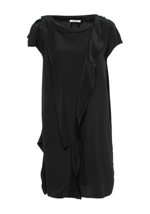Miu Miu Pre-Owned 2023 draped layered mini dress - Black
