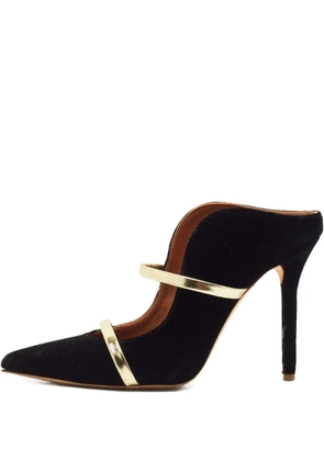 Malone Souliers velvet mules - Black