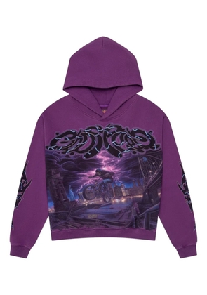 GODSPEED B.M.X. printed hoodie - Purple