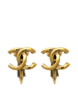 CHANEL Pre-Owned 1990-2000s CC clip-on earrings - Gold
