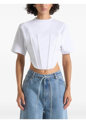 Manière De Voir Juline corset-detail top - White