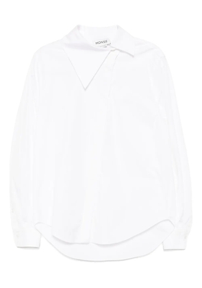 Monse asymmetrical collar shirt - Neutrals
