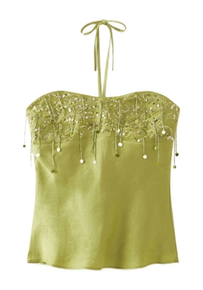 Asta Resort x Yasmin centre-back zip top - Green